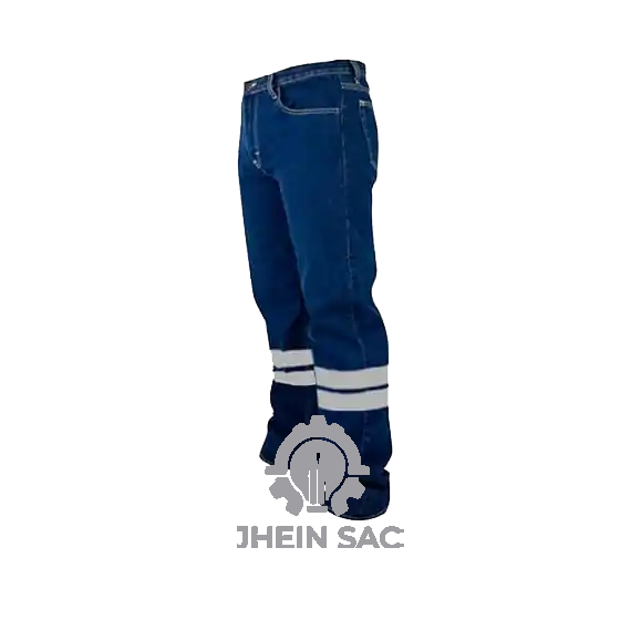 PANTALON JEAN PROCESADO C/ DOBLE CINTA 2 MAS LOGO
