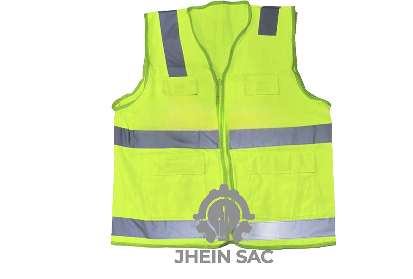 CHALECO DRILL MODELO H  C/VERDE LIMON