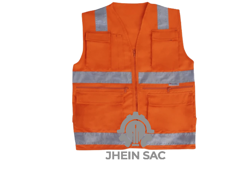 CHALECO DRILL MODELO H C/NARANJA 3M