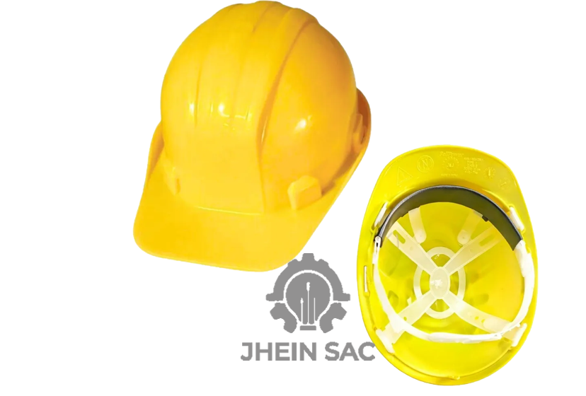 CCASCO MINERO BELL POWER  + SUSPENSIÓN PLASTICO 4 PUNTAS / COLOR / AZUL-BLANCO -VERDE -ROJO 