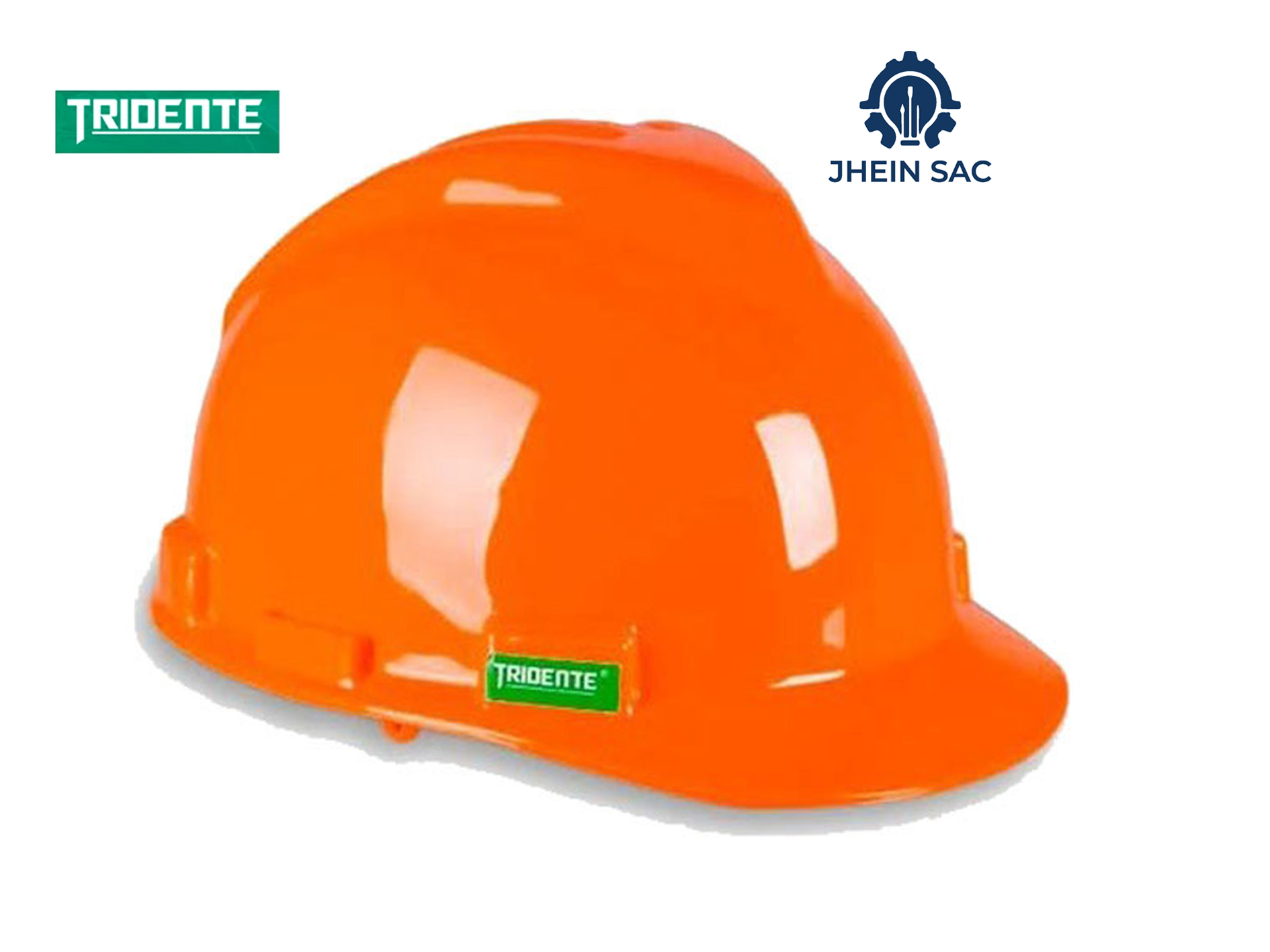 CASCO TRIDENTE COLOR NARANJA + SUSPENCION 