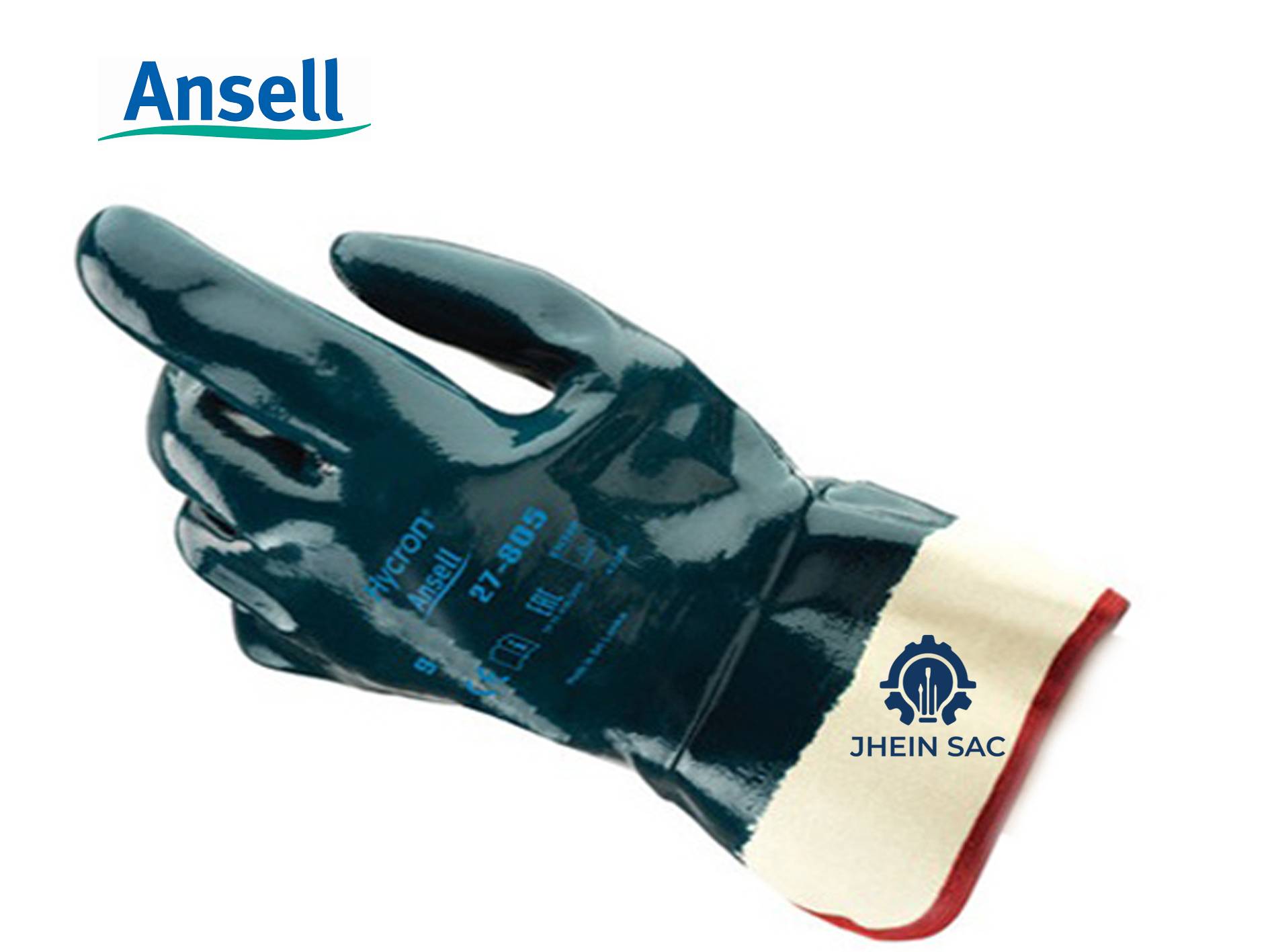 GUANTES NITRON ANSEL PUÑO ABIERTO